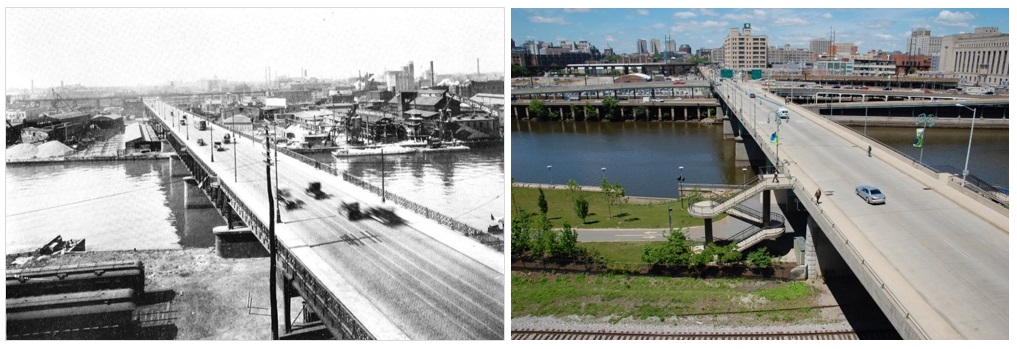 Looking West from Walnut Street Bridge