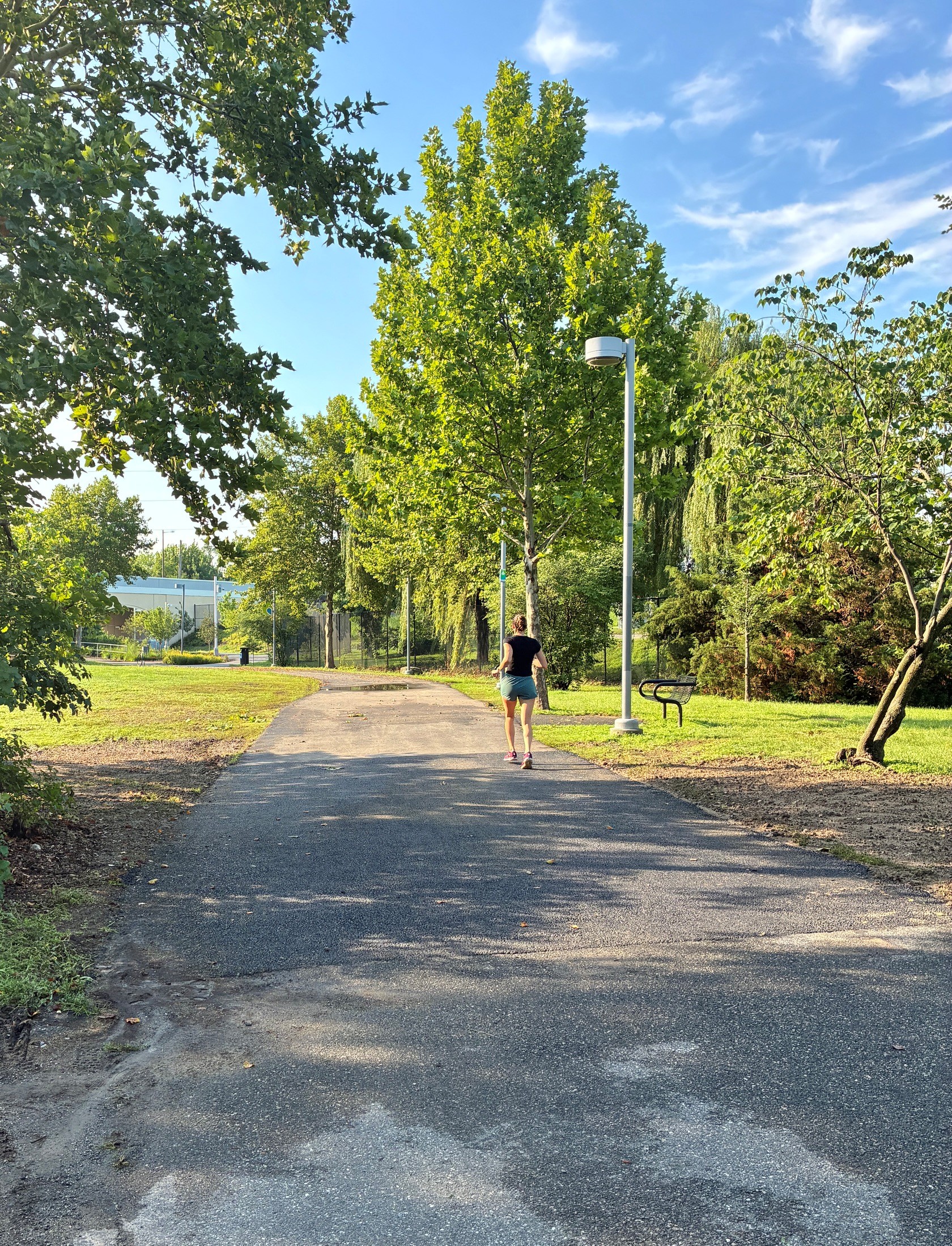 Newly repaved trail in Grays Ferry Crescent