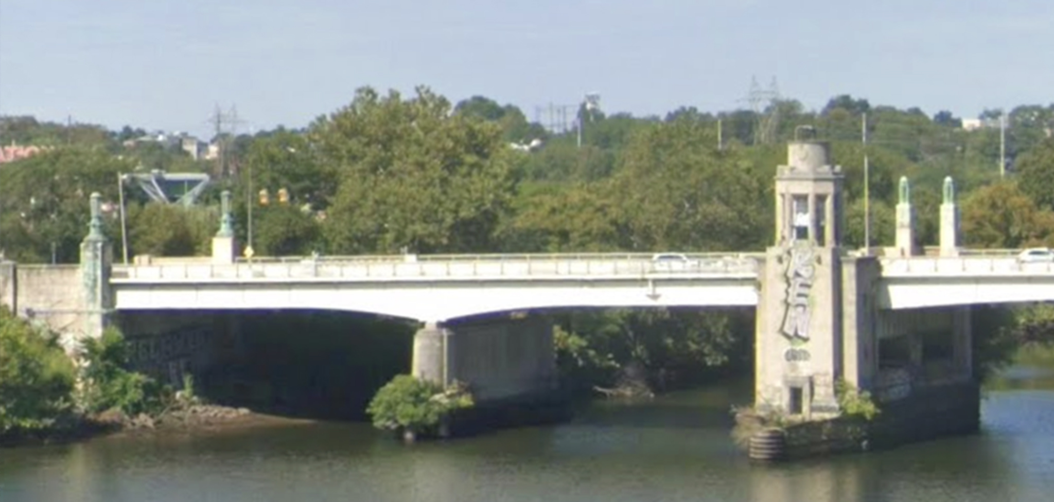 Google Street view image of the University Arts Bridge