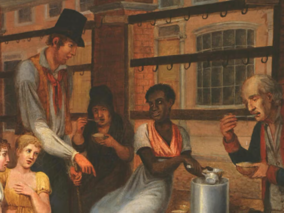 Painting of Pepper-Pot: A Scene in the Philadelphia Market