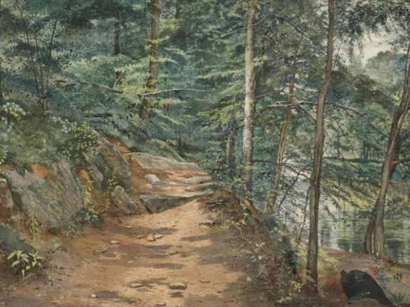 Painting On Ridley Creek (detail)
