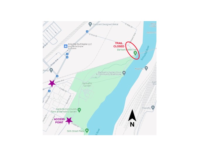 Bartram's Mile + Garden Map