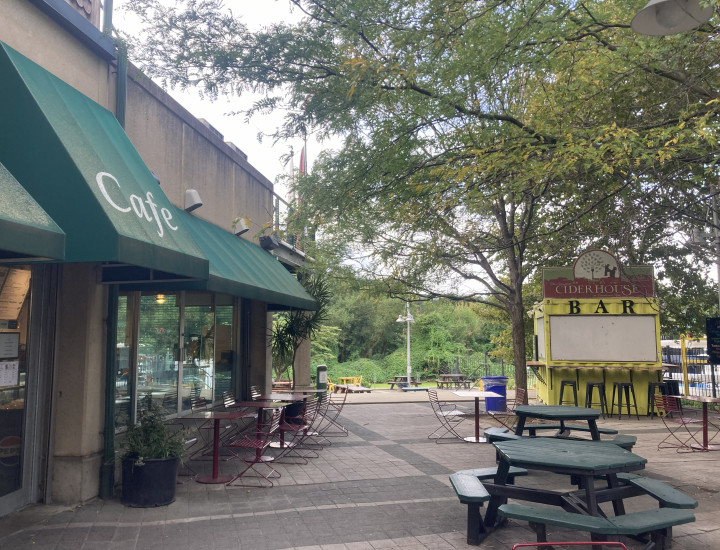 Exterior of Cosmic Cafe and Ciderhouse
