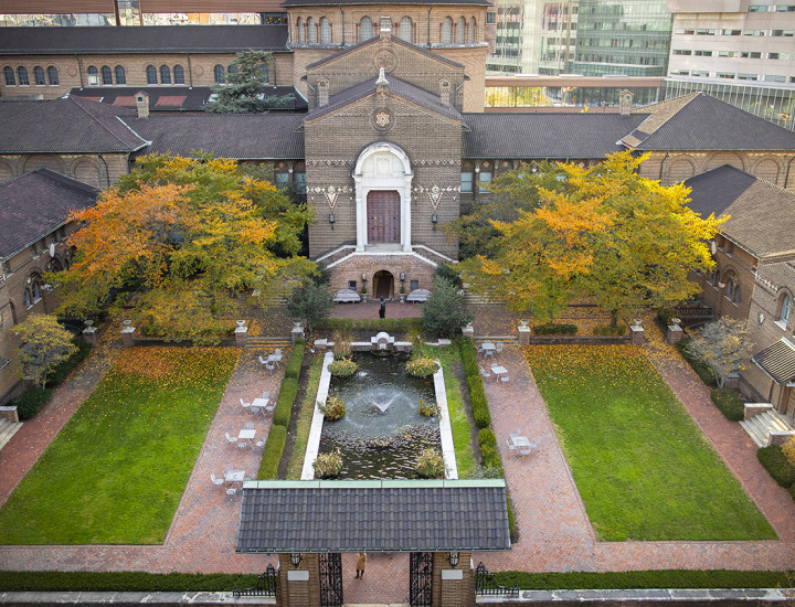 Aerial image of the Penn Museum